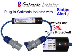 galvanic isolator with status alert lights