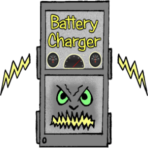 phone charger power supply danger to boats hull