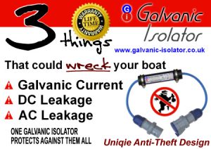 galvanic isolator for canals and rivers