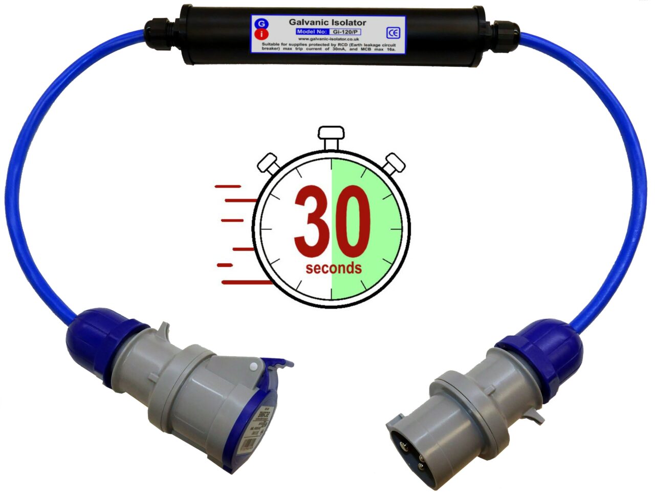 thumbnail image 2 of Safeshore Marine GI 100smi Inline Galvanic Isolator – 100A / 500A Surge, Plug-In EasyFit 2 of 5
