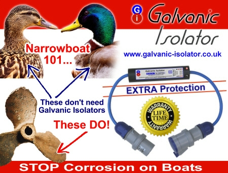 galvanic isolator for ferrocrete hull