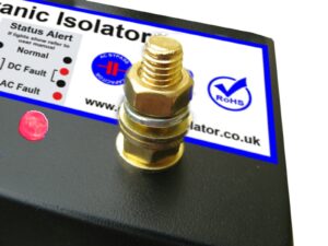 galvanic isolator with stud connections