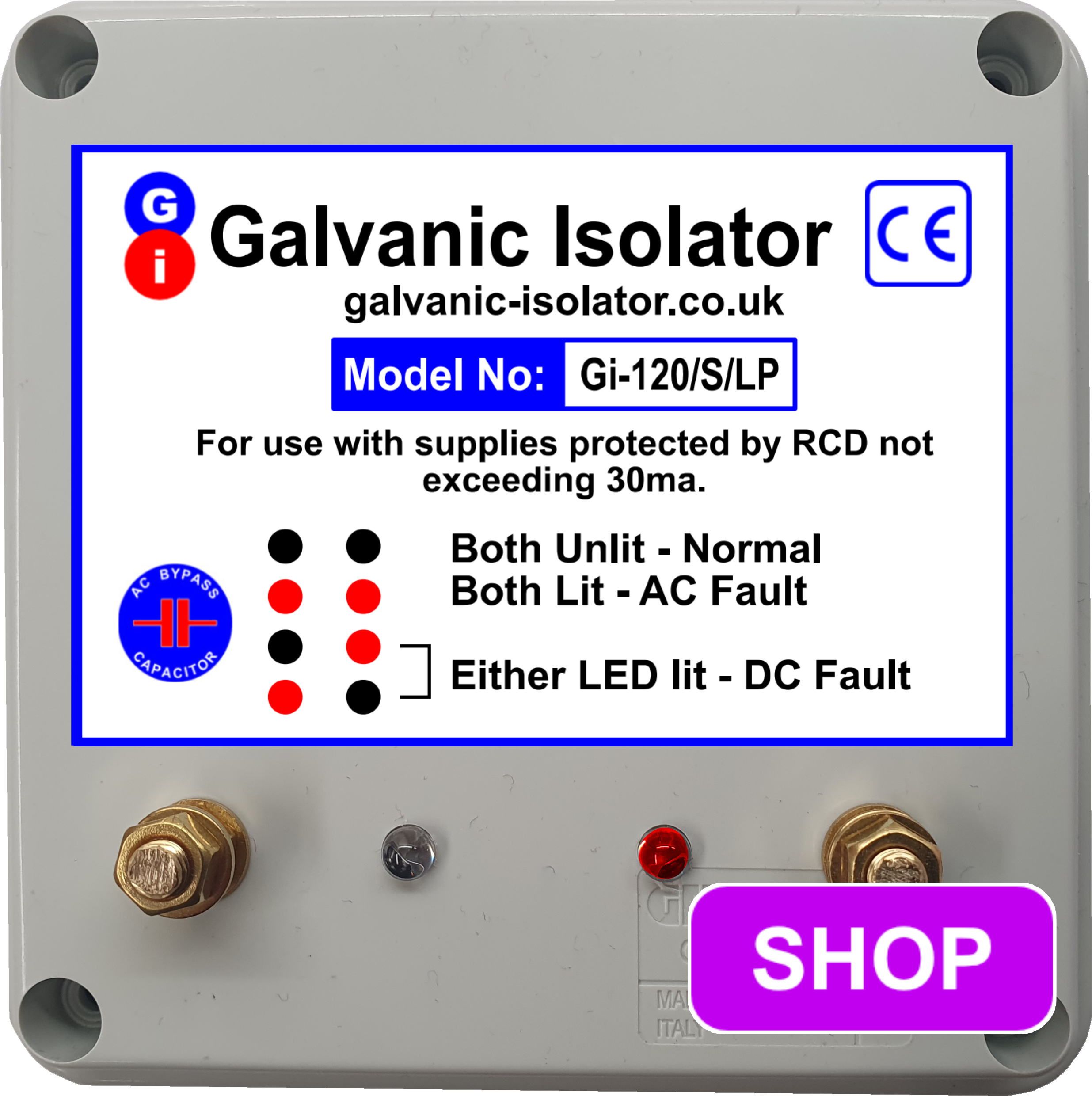 wire in galvanic isolator boat