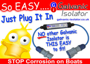 Galvanic isolator with extra protection and status alert LEDs for boat shore power corrosion protection